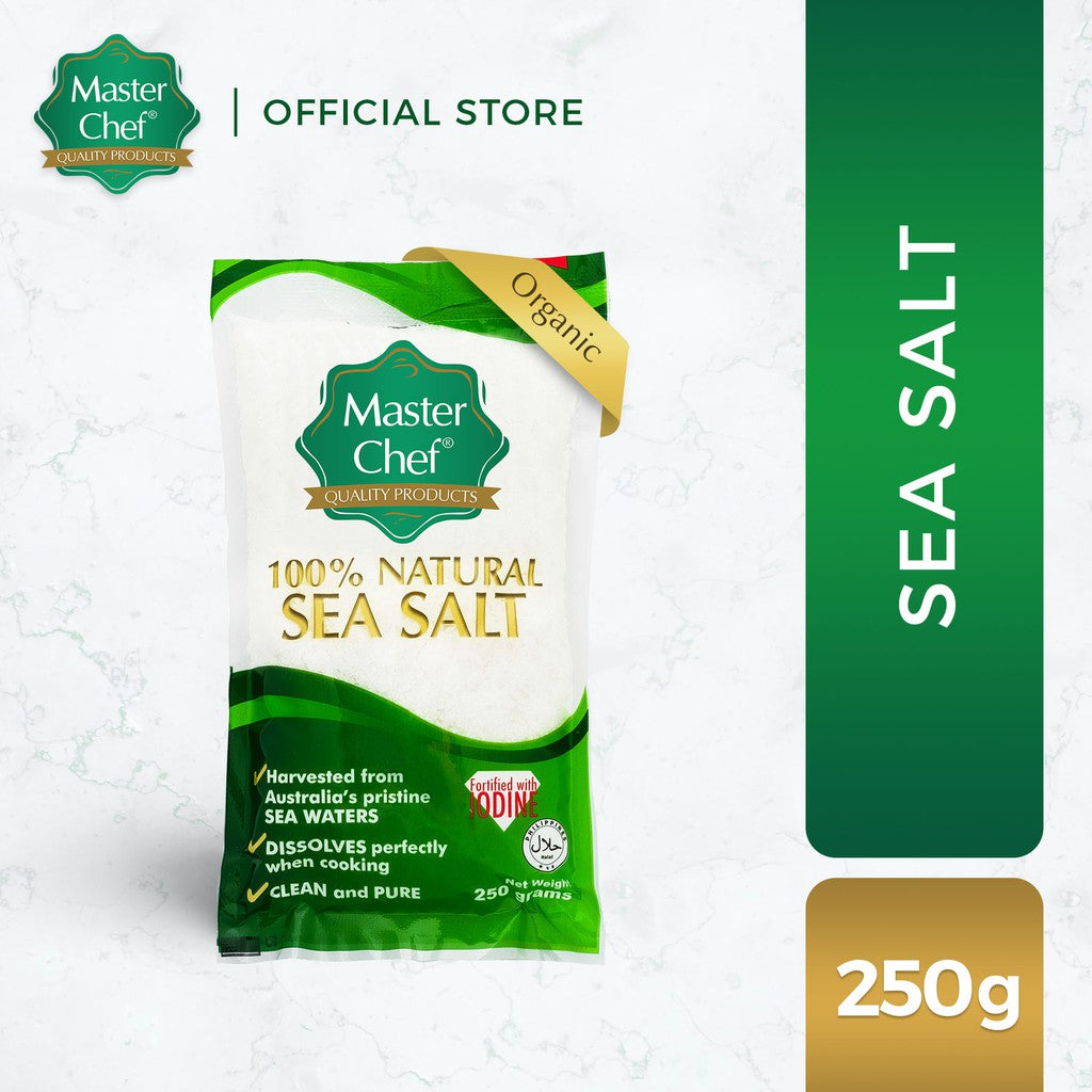 Master Chef 100% Natural Sea Salt 250g (Vegan, Keto Seasoning)
