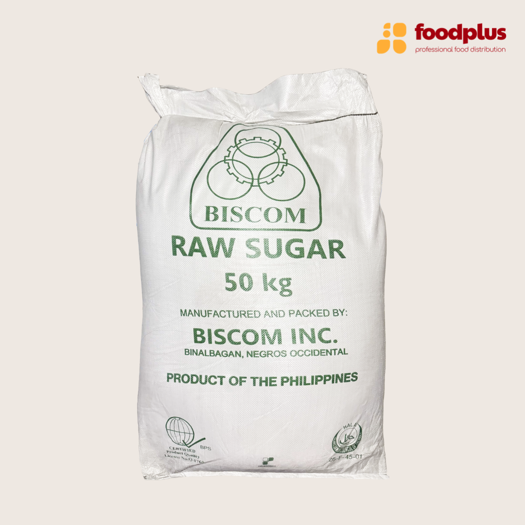 Biscom Raw Brown Sugar - 50kg NWT