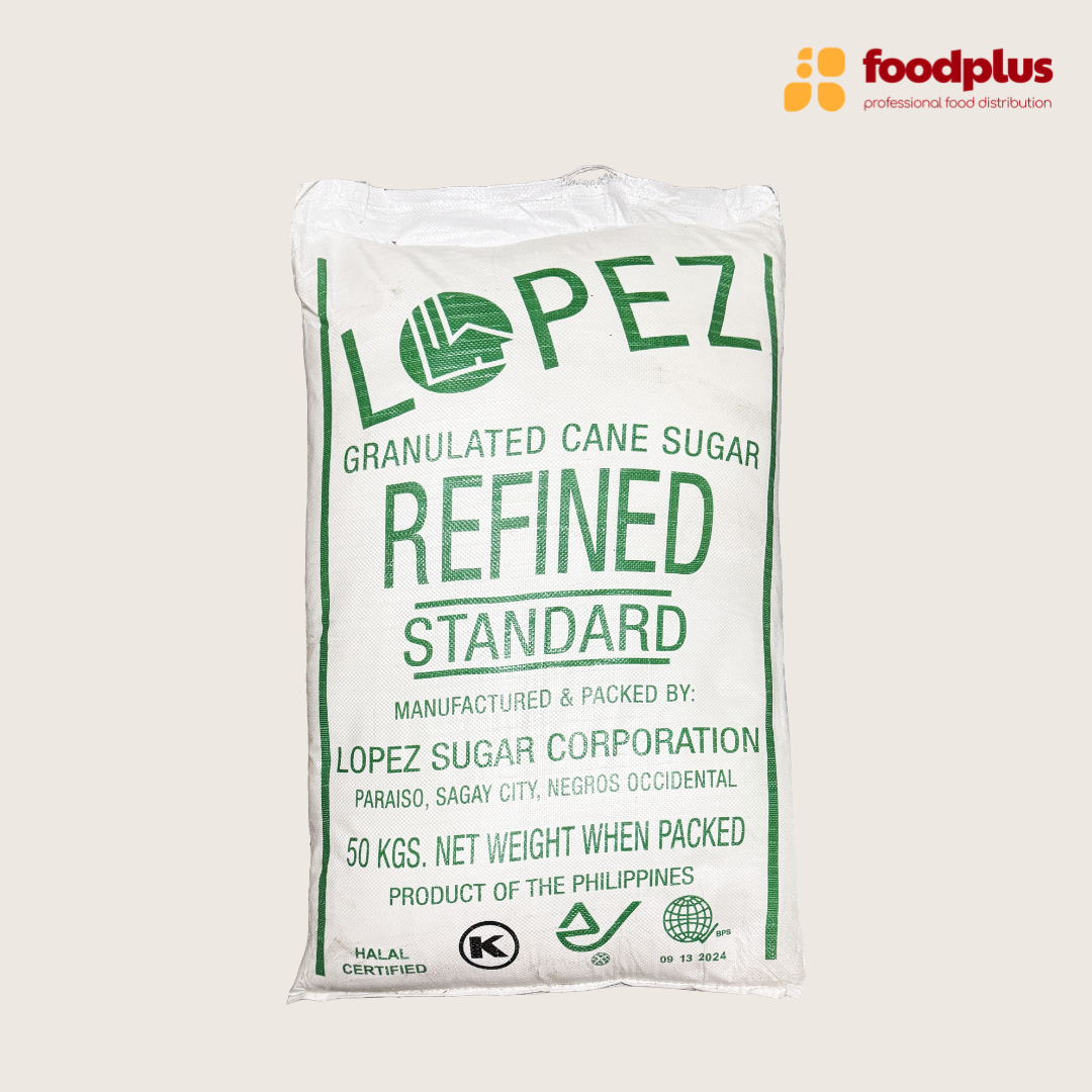 Lopez Standard Refined White Sugar - 50kg NWT