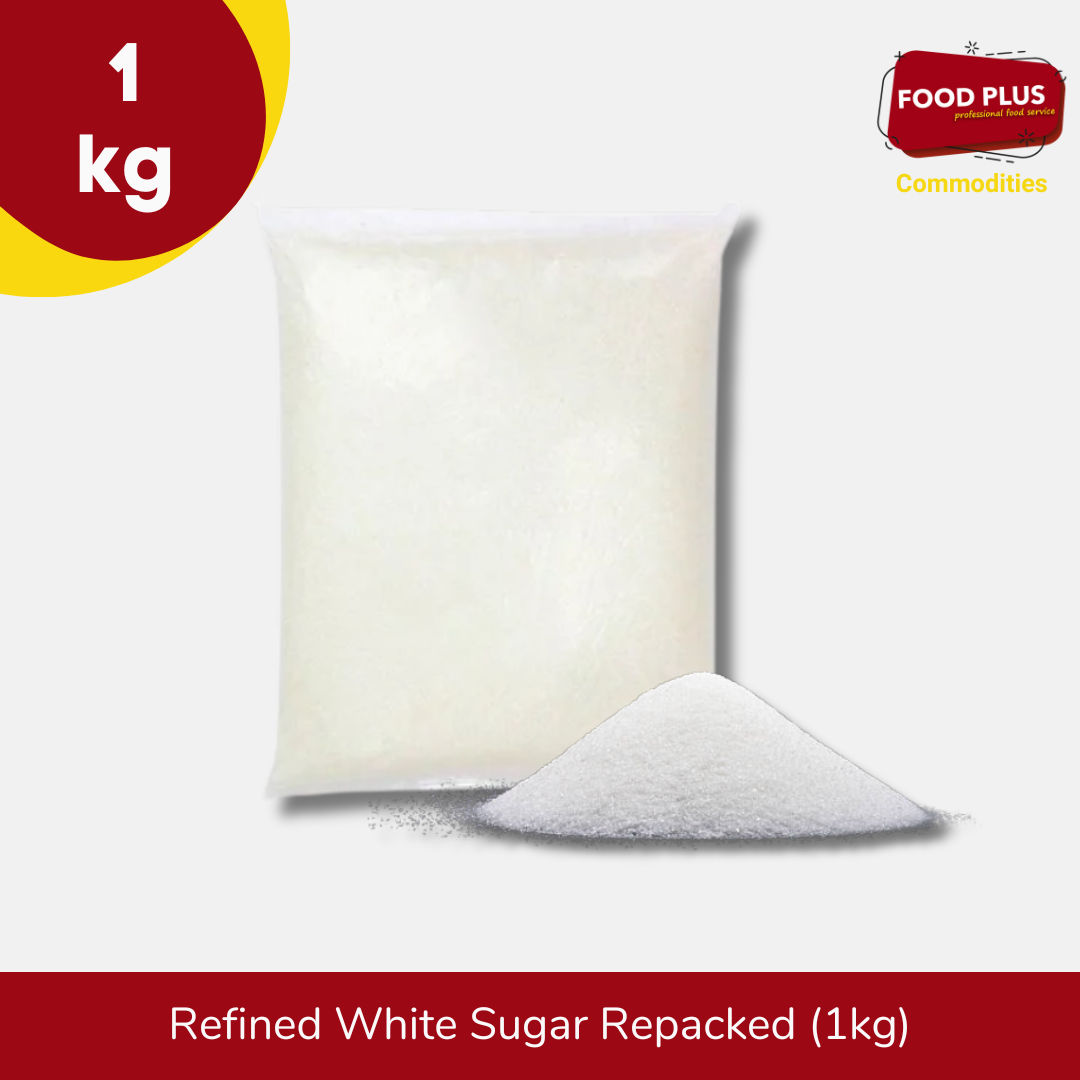 Refined White Sugar (1kg) Repacked – Food Plus Store
