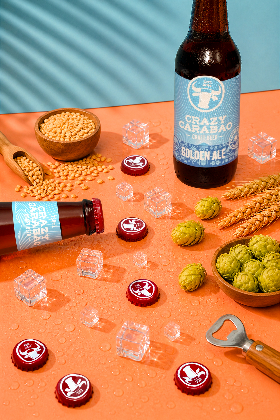 Crazy Carabao Golden Ale 330ml — alternate view